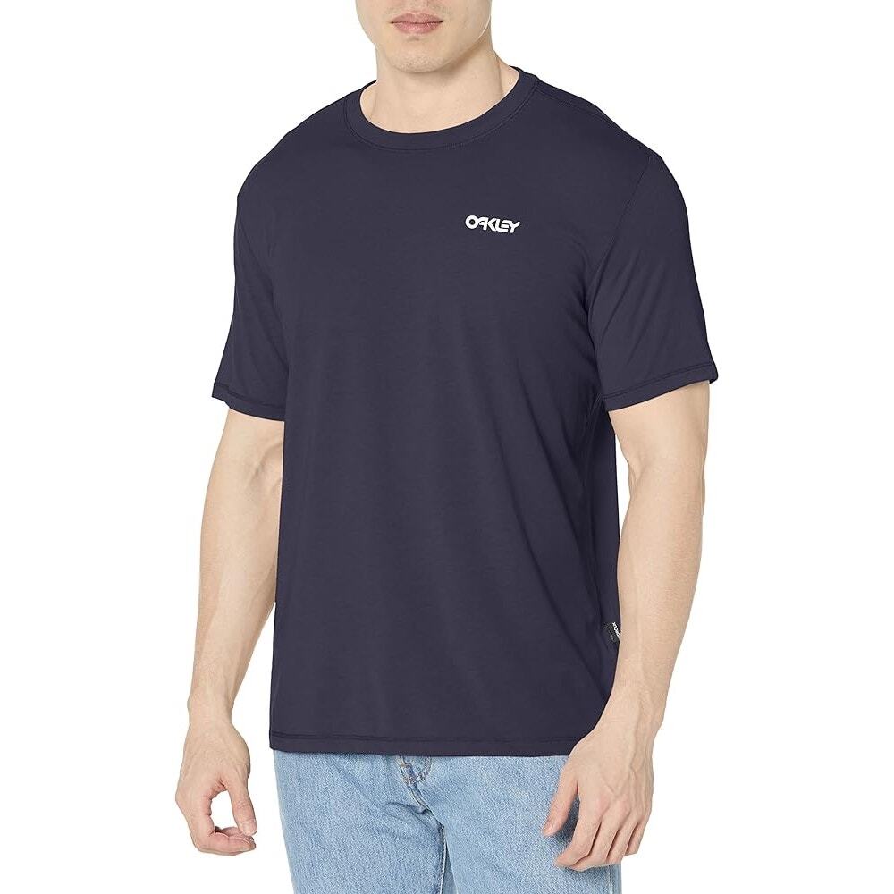 Oakley Logo Short Sleeve T-Shirt Men’s Size 2XL Black Hydrolix Tee Regular Fit